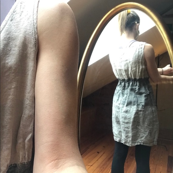 Nurture Beige Gray Linen Dress, EUC, S - Picture 14 of 14